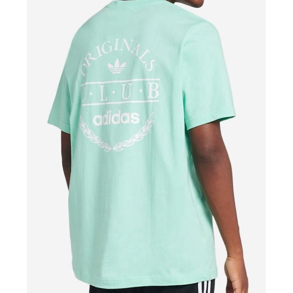Adidas Originals T-Shirt Men's‎ Large Ice Blue Graphic Tee Logo Sportswear